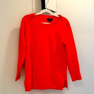 J. Crew 100% bright orange cashmere women’s long sleeve sweater XXS